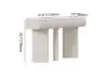 Humply 120 cm Modern Faux Leather Console Table with Storage Entryway Table