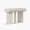 Humply 120 cm Modern Faux Leather Console Table with Storage Entryway Table