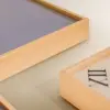 3Pcs Modern Geometric Wall Clock Decor Set Canvas Painting Wall Clocks with Gold Frame – AUD-H0909