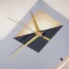 3Pcs Modern Geometric Wall Clock Decor Set Canvas Painting Wall Clocks with Gold Frame – AUD-H0909