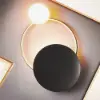 3Pcs Modern Geometric Wall Clock Decor Set Canvas Painting Wall Clocks with Gold Frame – AUD-H0909