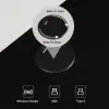 Lumio Black 2-Drawer LED Bedside Table with Charging Station