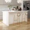 Modern 180 cm Sintered Stone Kitchen Island with Drawers & Cabinets, White