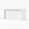 Modern 180 cm Sintered Stone Kitchen Island with Drawers & Cabinets, White