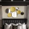 1200mm Gold Wall Decorative Mirror Set Creative Round Mirror Wall Hanging Decoration