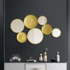 1200mm Gold Wall Decorative Mirror Set Creative Round Mirror Wall Hanging Decoration