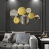 1200mm Gold Wall Decorative Mirror Set Creative Round Mirror Wall Hanging Decoration