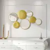 1200mm Gold Wall Decorative Mirror Set Creative Round Mirror Wall Hanging Decoration
