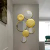 1200mm Gold Wall Decorative Mirror Set Creative Round Mirror Wall Hanging Decoration