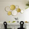 1200mm Gold Wall Decorative Mirror Set Creative Round Mirror Wall Hanging Decoration