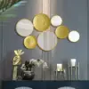 1200mm Gold Wall Decorative Mirror Set Creative Round Mirror Wall Hanging Decoration