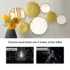 1200mm Gold Wall Decorative Mirror Set Creative Round Mirror Wall Hanging Decoration
