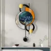 26" Silent Wall Clock with Voice-Activated & Dual Power Supply