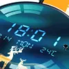 26" Silent Wall Clock with Voice-Activated & Dual Power Supply