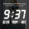 26" Silent Wall Clock with Voice-Activated & Dual Power Supply