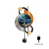 26" Silent Wall Clock with Voice-Activated & Dual Power Supply