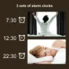 26" Silent Wall Clock with Voice-Activated & Dual Power Supply