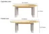 Costra 7-Piece Outdoor Rope Weave & Aluminum Extendable Dining Set with 6 Chairs in Ivory