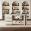 Humply Modern Minimalist Style L Shaped Desk Solid 150 cm Executive Office Desk