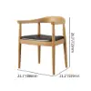 Acurv Walnut PU Leather Upholstery Dining Chair with Wooden Legs, 4 Pieces