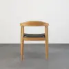Acurv Walnut PU Leather Upholstery Dining Chair with Wooden Legs, 4 Pieces