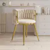 Sweave Off-White Velvet Dining Chair with Upholstered, 4 Pieces