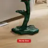 Modern Small End Table Red Resin Rose Sculpture Cute Pedestal Side Table with Tray