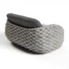 Cocaro 2-Seater Rope Woven Patio Loveseat with Removable Cushions