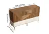 Wovent 1520mm Mid-Century Modern Walnut Sideboard Wood Kitchen Buffet with Storage