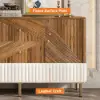 Wovent 1520mm Mid-Century Modern Walnut Sideboard Wood Kitchen Buffet with Storage