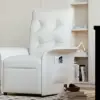 Leather Power Recliner Accent Chair with Side Pocket
