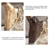 3PCS Vintage Gold Figure Statue Sculpture Set Romantic Shell Dancer Desktop Decor