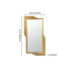 Modern Gold Metal Geometric Wall Decorative Mirror Entrance Rectangular Dressing Mirror