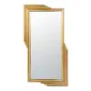 Modern Gold Metal Geometric Wall Decorative Mirror Entrance Rectangular Dressing Mirror