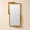 Modern Gold Metal Geometric Wall Decorative Mirror Entrance Rectangular Dressing Mirror