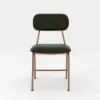 Modern Green Faux Leather Upholstered Dining Chair, 4 Pieces