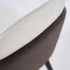 Modern 2000mm Rectangle Sintered Stone Dining Table with 8 Chairs in Gold