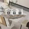 Modern 2000mm Rectangle Sintered Stone Dining Table with 8 Chairs in Gold