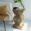 350mm Metal Art Decor Gold Side Table
