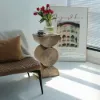 350mm Metal Art Decor Gold Side Table