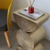 350mm Metal Art Decor Gold Side Table