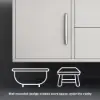 Modern 39" White Floating Single Bathroom Vanity with Sintered Stone Top and Sink