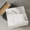 Modern Black & Khaki Lift Top Small Square Sintered Stone Coffee Table with Storage