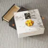 Modern Black & Khaki Lift Top Small Square Sintered Stone Coffee Table with Storage