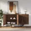 Mid Century Modern 160 cm Walnut Sideboard with Branch Design & 2 Doors