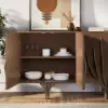 Mid Century Modern 160 cm Walnut Sideboard with Branch Design & 2 Doors