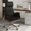 1800mm Set Industrial Rectangular Writing Desk & Reclining Leather Office Desk Chair