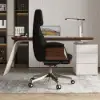 1800mm Set Industrial Rectangular Writing Desk & Reclining Leather Office Desk Chair