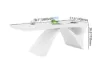 71" Modern White Computer Desk Rectangular Executive & Reclining Leather Office Chair