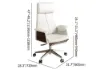 71" Modern White Computer Desk Rectangular Executive & Reclining Leather Office Chair